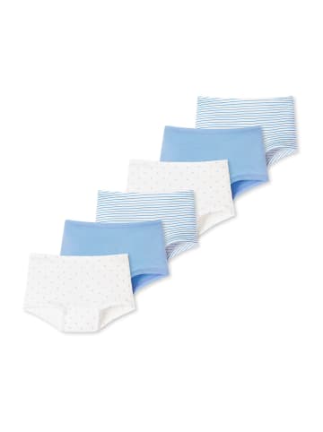 Schiesser Panty 95/5 Organic Cotton in blau, weiß