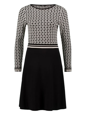 Zero  Strickkleid grafisches Muster in BlackCream