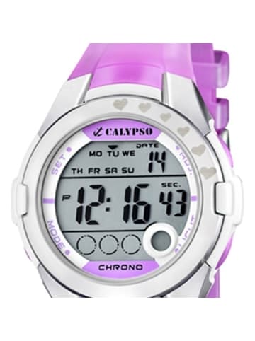 Calypso Digital-Armbanduhr Calypso Junior helllila mittel (ca. 37,3mm)