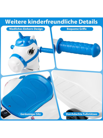 COSTWAY Elektro Motorrad Kinder in Blau
