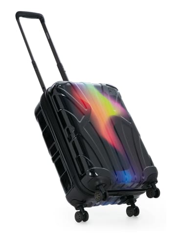 suitline Handgepäckkoffer 55x35x20 cm Carry-On 55cm Hartschale 34 L in Neon Red Yellow