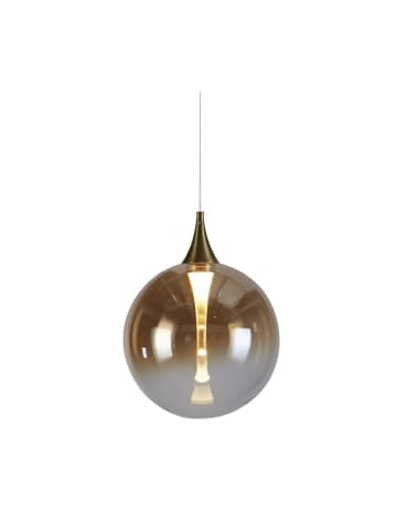 Licht-Erlebnisse Pendelleuchte EEK G (B)16 x (T)150 cm in Schwarz BernsteinSchwarz Bernstein