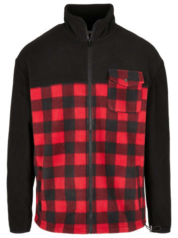 Urban Classics Winterjacken in black/redcheck