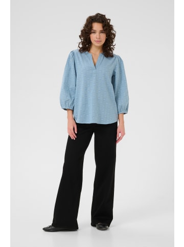 Kaffe Langarm-Bluse KAenya Regular fit in Windward Blue