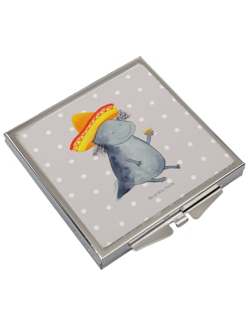 Mr. & Mrs. Panda Handspiegel Axolotl Tequila ohne Spruch in Grau Pastell
