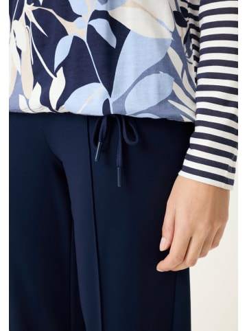 Olsen Langarmshirt Clara in marine mehrfarbig
