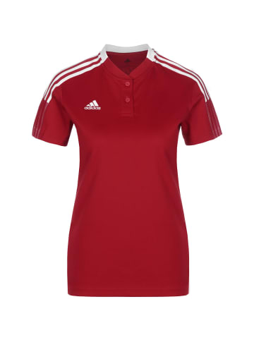 adidas Performance Poloshirt Tiro 21 in rot / weiß