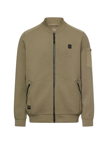 Camel Active fleXXXactive® Sweatjacke mit Reißverschluss in Olivgrün
