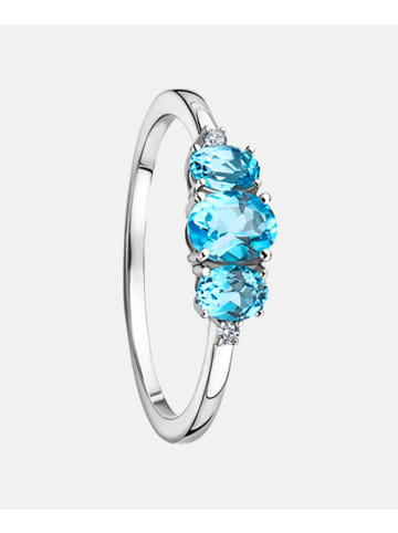 Diamant L'éternel Ring aus 375 Weißgold mit Diamant mit Topas