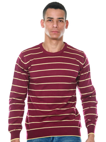 FIOCEO Pullover in purple/gelb