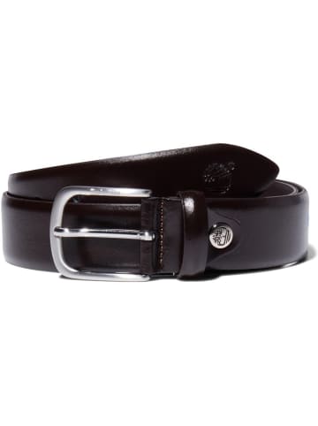 Timberland Gürtel "35Mm Rounded Buckle Classic Leather Belt" in Braun