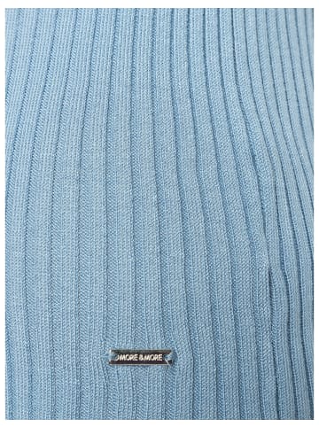 More & More Rippstrickpullover in soft blue