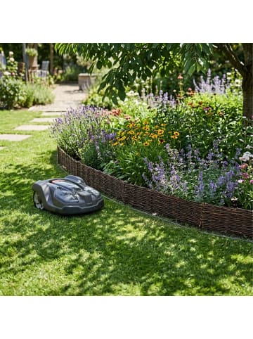 relaxdays 2 x Beeteinfassung in Braun - (B)100 x (H)10 cm