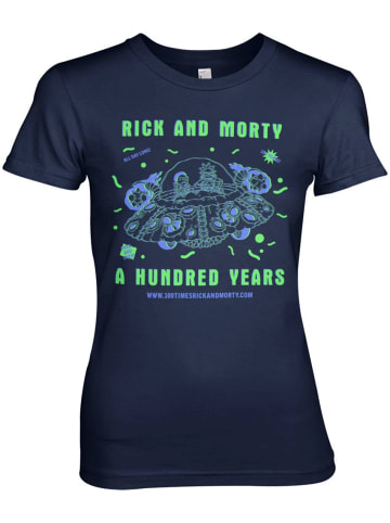 Rick and Morty Shirt in Blau