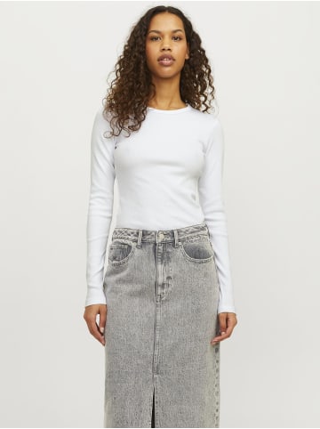 JJXX Langarm-T-Shirt in Bright White
