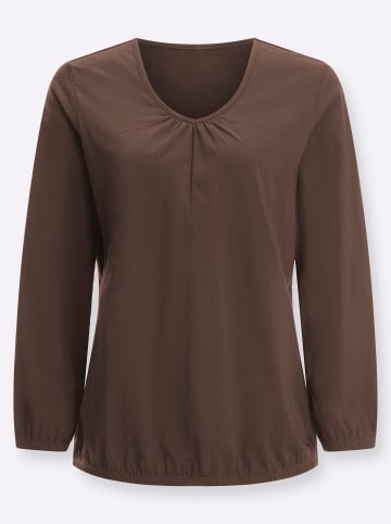 Sieh an! Langarm-Shirt in schoko