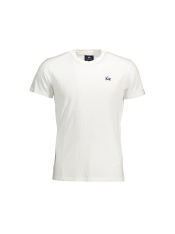 La Martina Weißes Baumwoll-T-Shirt