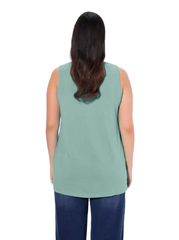 Ulla Popken Strick-Top in helles moosgrün