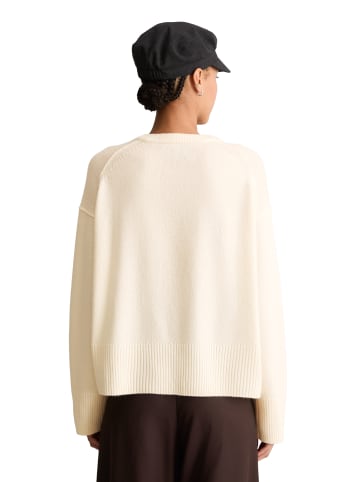 Marc O'Polo DENIM Merino-Strickpullover oversize in White Blush