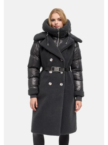 Navahoo Wintermantel Kuscheltraum 14 in Anthracite