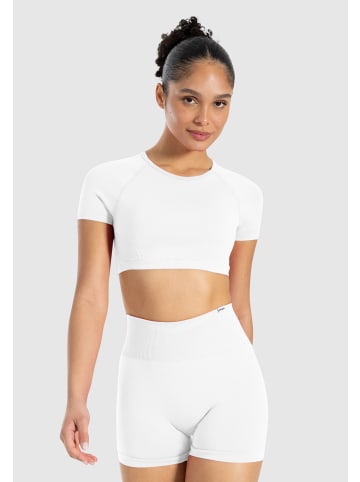 SMILODOX Crop Shirt Soheli in Hellgrau