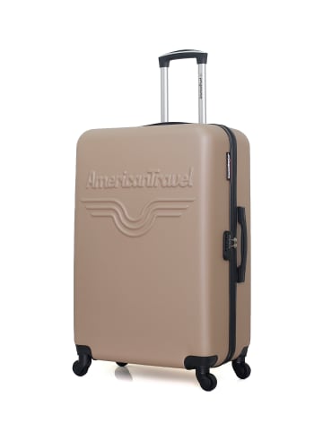 American Travel Großer Koffer CHELSEA in Beige (95L)