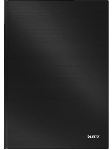 Leitz Notizbuch Solid fester Einband A4 kariert 80 Blatt schwarz