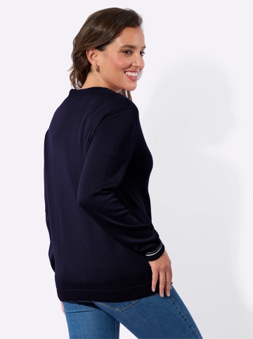 WITT WEIDEN Twin-Set in marine-ecru-geringelt