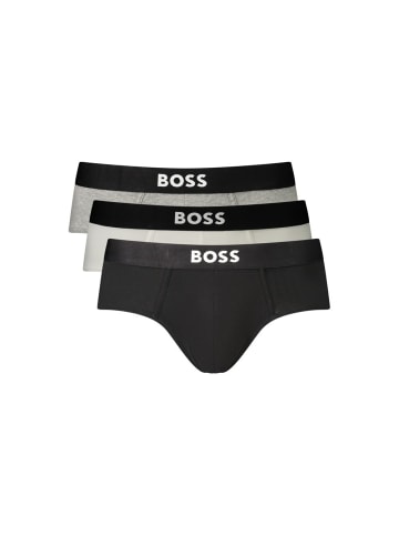 Schwarz Baumwolle Herren Slips 3er-Pack