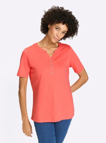 Sieh an! Kurzarmshirt in koralle