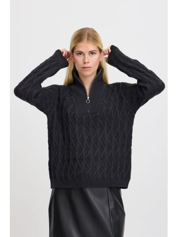 b.young Strickpullover BYOTINKA HALFZIP JUMPER 4 - 20815275 modischer Pullover in Schwarz