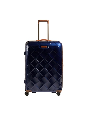 Stratic Leather and More - 4-Rollen-Trolley 76 cm L in blau