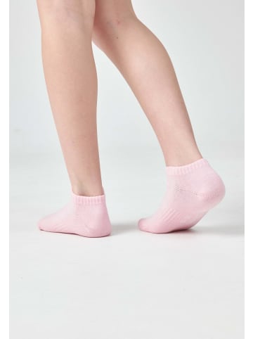 SNOCKS Kinder Sneaker Socken aus Bio-Baumwolle 6 Paar in Rosa