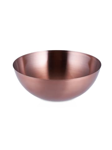 relaxdays 2 x Salatschüssel in Kupfer - (H)9 x Ø 23,5 cm