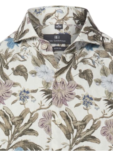 Nils Sundström Freizeithemd in ecru mehrfarbig