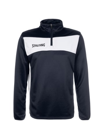 Spalding Trainingsshirt Evolution II 1/4 Zip in dunkelblau / weiß