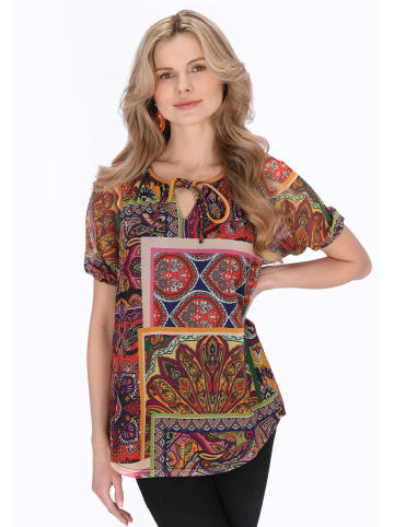 usha FESTIVAL Women Blouse in black multicolor