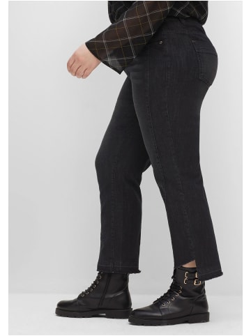 sheego 7/8-Jeans in black Denim