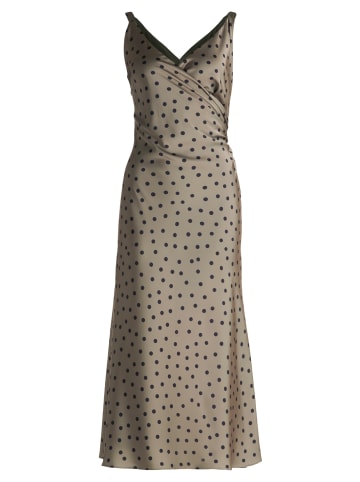 Vera Mont Cocktailkleid mit Print in Khaki/Schwarz