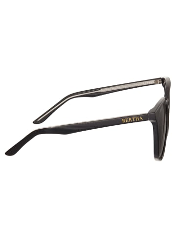 Bertha Polarisierte Sonnenbrille "Avery" in Schwarz/Schwarz