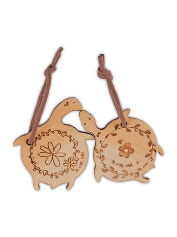 Mr. & Mrs. Panda partneranhänger Schildkröte verliebt ohne Spruch in Braun