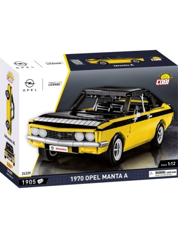 Cobi Modellbauset Klemmbausteine, Maßstab 1:12 24339 Opel Manta A 1970 - ab 10 Jahre