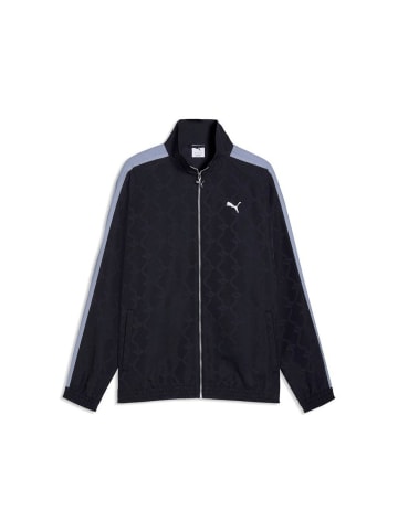 Puma Trainingsjacke "T7 Jacquarded Woven Relaxed Track Jacket" in Blau