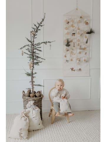 leevje Unisex Oversized Sweatshirt Dackel 'fairy lights' in cappuccino