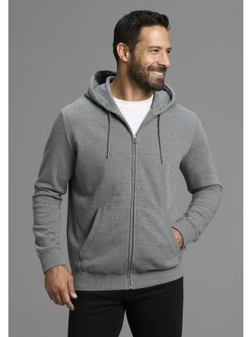 Man's World Kapuzensweatjacke in graumelange
