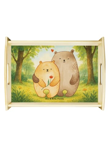 Mr. & Mrs. Panda Tablett Bären Liebe Design ohne Spruch in Weiß