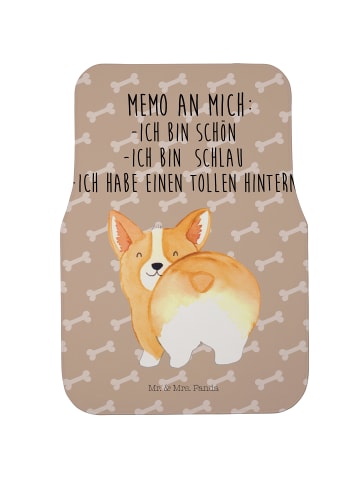 Mr. & Mrs. Panda Automatte Corgi Po mit Spruch in Hundeglück