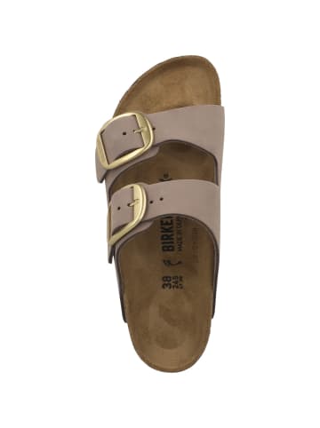 Birkenstock Pantolette Arizona Big Buckle Nubukleder schmal in lila