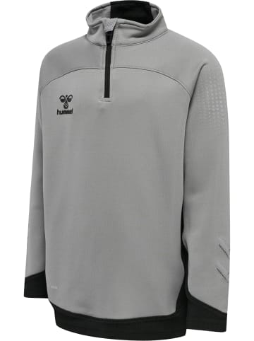 Hummel Halbreißverschluss Sweatshirt Hmllead Kinder in GREY MELANGE