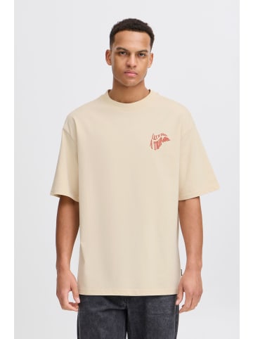 BLEND Rundhalsshirt Stylisches T-shirt in Natur
